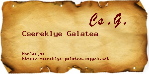 Csereklye Galatea névjegykártya